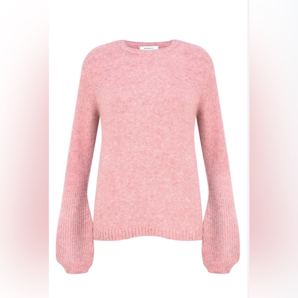 Sandwich Pink Marled Knit Sweater
